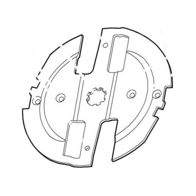 Ріжучий диск Stihl для подрібнювачів Viking GE 355, GE 375 (60117021100)