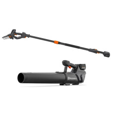 Акум. міні-пилка Husqvarna Aspire PE5-P4A KIT, з АКБ і ЗП, штанга + Акум. повітродув Aspire B8X-P4A, без АКБ і ЗП (9706214-05_01)