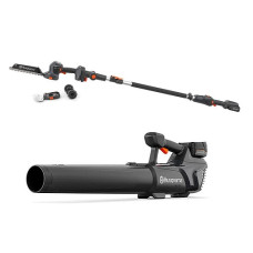Акум. ножиці Husqvarna Aspire S20-P4A KIT, штанга, з АКБ та ЗП + Акум. повітродув Aspire B8X-P4A, без АКБ і ЗП (9707167-04_01)