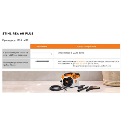 Акумуляторний очисник високого тиску STIHL REA 100 PLUS (RA010117610)