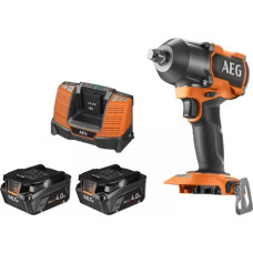 Гайковерт BSS18MTF12BL-402C-2 AEG,18В, 2х4Аг,0-2800об/хв,1/2",785Нм,2,6кг