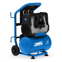Компресор ABAC Silverstone OS15P, 10 л, 195 л/хв, 1,1кВт, 1420 об/хв,  230/50/1, 9 бар, 65 dB, 24 кг