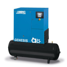 Компресор гвинтовий ABAC Genesis 15 10 400/50 500 CE, С67, 15кВт, 400В, 2105л/хв, 10бар, 500л, 455кг