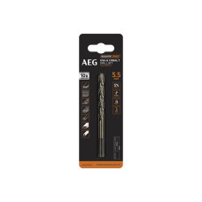 Свердло AAKHSSCBT5-5 AEG, HSS-Co, Ø5.5х57х93мм, 1шт.