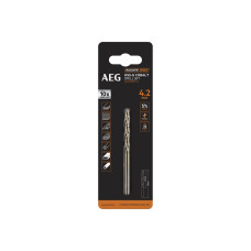 Свердло AAKHSSCBT4-2 AEG, HSS-Co, Ø4.2х43х75мм, 1шт.