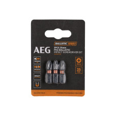 Біти ударні AAK253PH2 AEG, PH2, 25мм, 3шт.