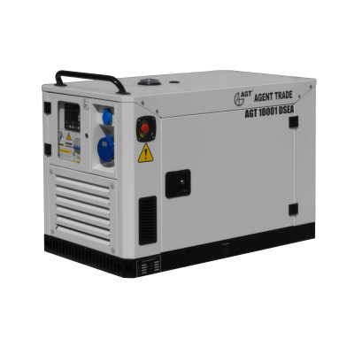 Генератор AGT10001DSEA,230В,50Гц,9,6кВа,3000об/хв,дизель,рід.ох.,AVR,25л,8,5год(8,5кВа),IP23,280 кг