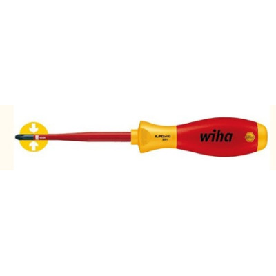 Викрутка Wiha Soft Finish electric slim Fix VDE SL/PZ1 80x191, CrVMo