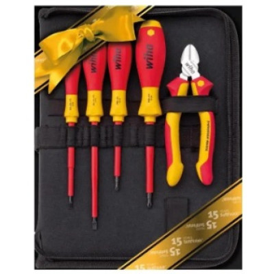 Wiha Набір в сумці 5 пр(SoftFinish electric SL3x100,SL5,5x125,PH1x80,PH2x100,бокор.Industrial 160мм)