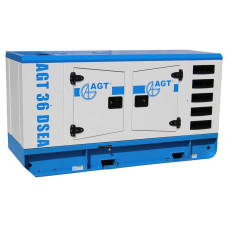 Генератор AGT36DSEA+ATS42S/24, 400В, 50Гц, 1500об/хв, 349кс,36кВА, 3875см3, AVR, 100л, IP23,900кг