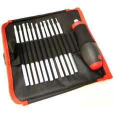 Набір викруток Wiha System6,SAU100T12,12шт.(SL0.5х3;0,8х4,1х5;1х6;PH1,PH2,PZ1,PZ2,SW3,4,5)CrV