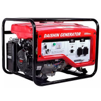 Генератор Daishin SGB7001HA, 230В/50Гц, 5.5кВа,GX390H2,AVR,25л, 2x16A, 9год, 12V-8.3A, 87кг