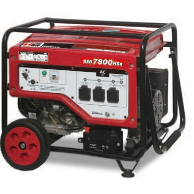 Генератор Daishin SEB7800HSA, 230В/50 Гц, 6,6кВа,GX390H2, AVR, 25л,  3х16А, 9год, 12В-8.3A,  86,5кг