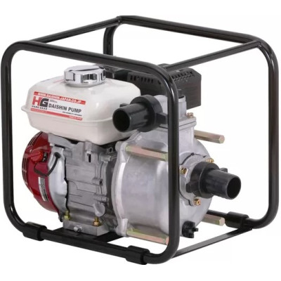 Мотопомпа Daishin SCR-80HGD, 80х80мм, HG170D, 4.0кВт/5,4к.с. (3600об/хв.), 163см3, 1000л/хв, 32м, 8м