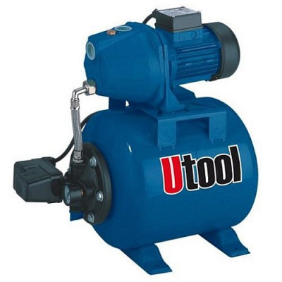 Насосна станція, Utool, UWP 4600/24, 230В/50Гц, 1100Вт, 4600 л/хв, глибина забору 8 м,