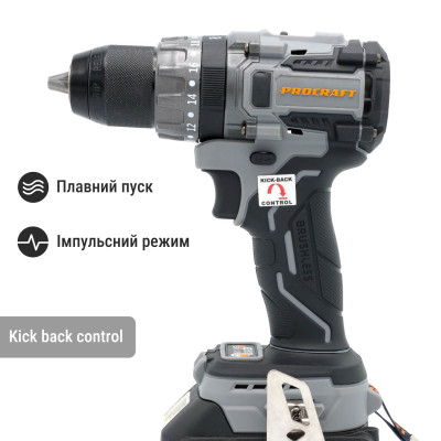 Шуруповерт Procraft industrial CD20A (з 1 акб та зп)