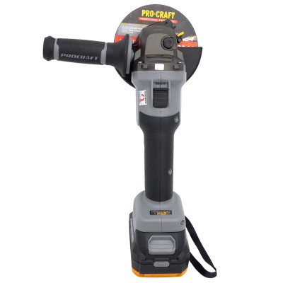 Акумуляторна болгарка Procraft industrial AG125A Кейс (1 акб та зп)