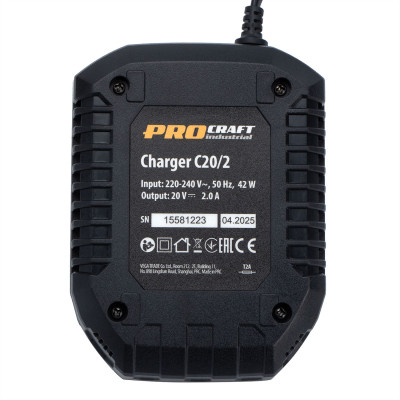 Акумуляторна болгарка Procraft industrial AG125A Кейс (1 акб та зп)