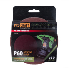 Круг шліфувальний самозачепний Procraft K125.60 UNIVERSAL (набір 10 шт.)