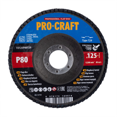 Диск пелюстковий Procraft FZ125P80T29 UNIVERSAL