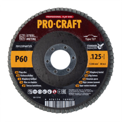 Диск пелюстковий Procraft FD125P60T27 UNIVERSAL