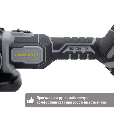 Акумуляторна болгарка Procraft industrial AG125B (без акб та зп)