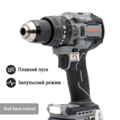 Шуруповерт Procraft industrial CD20B (з 1 акб та зп)