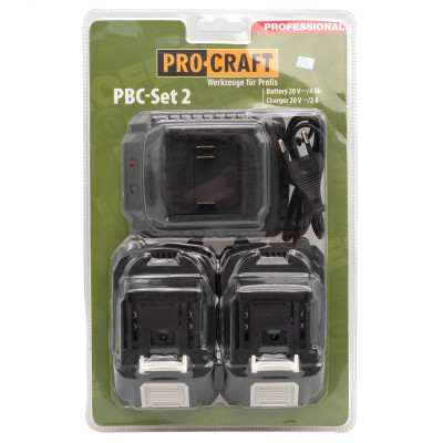Набір акумуляторів та зарядного пристрою Procraft PBC-set2 (20/4 акб та зп) Набір акумуляторів та зарядного пристрою Procraft PBC-set2 (20/4 акб та зп)
