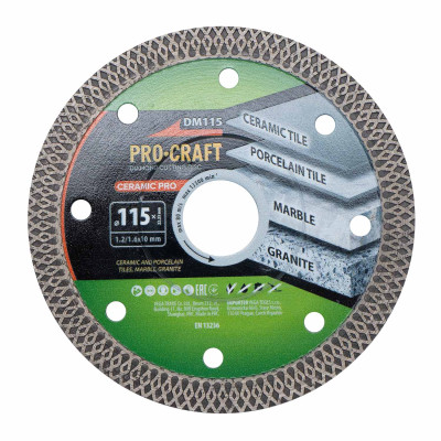 Алмазний диск Procraft DM115 115мм 22,23мм 1.6 мм