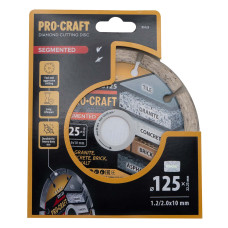 Алмазний диск Procraft DS125 125мм 22,23мм 2.0 мм