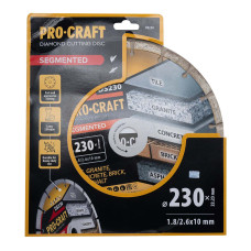 Алмазний диск Procraft DS230 230мм 22,23мм 2.6 мм