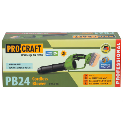 Акумуляторна повітродувка Procraft PB24 (без АКБ та зп)