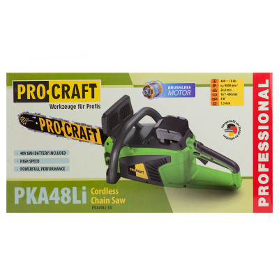 Акумуляторна ланцюгова пила Procraft PKA48Li (з 1 акб)