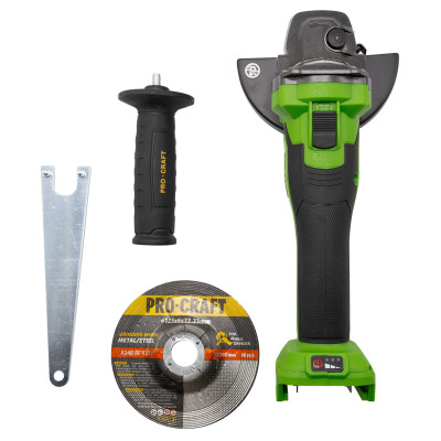 Акумуляторна болгарка Procraft PGA22 (без акб та зп)