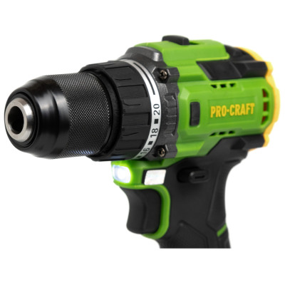 Шуруповерт Procraft PA18LiH (з 1 акб і зп)