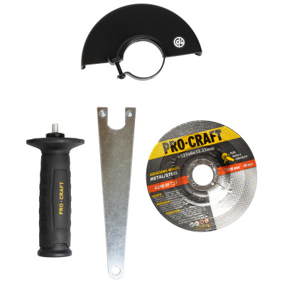 Кутошліфувальна машина безщіткова Procraft PW2450 125 мм