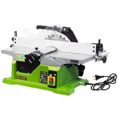 Стаціонарна циркулярна пила комбінована з фуганком Procraft PC1600