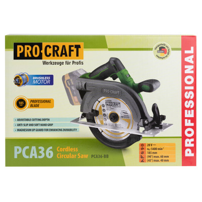 Акумуляторна дискова пила Procraft PCA36 (Без акб та зп)