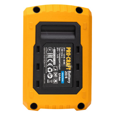 Акумуляторна батарея Procraft Battery20/4 industrial (20В, 4Аг) Type-c