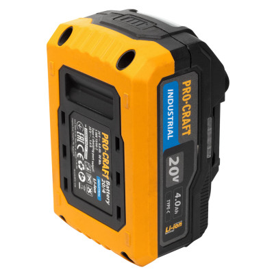Акумуляторна батарея Procraft Battery20/4 industrial (20В, 4Аг) Type-c