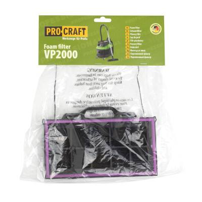 Фільтр поролоновий Procraft VP2000 Фільтр поролоновий Procraft VP2000