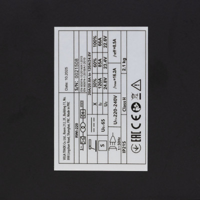 Інверторний зварювальний апарат Procraft industrial RWI220 Інверторний зварювальний апарат Procraft industrial RWI220