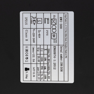 Інверторний зварювальний апарат Procraft industrial RWI300 2026