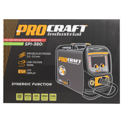 Інверторний зварювальний напівавтомат Procraft industrial SPI380 2026