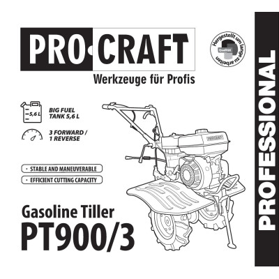 Мотоблок бензиновий Procraft PT900/3