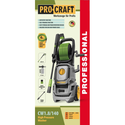 Мийка високого тиску Procraft CW1.8/140
