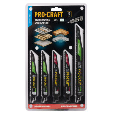 Набір пильних полотен для шабельної пилки Procraft SB5
