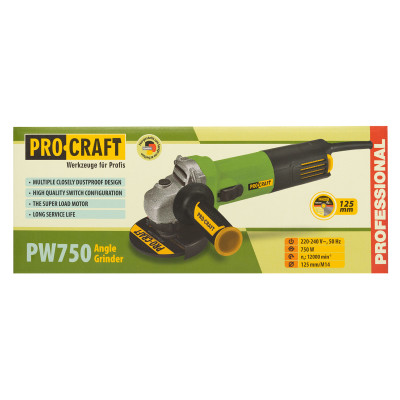 Кутошліфувальна машина Procraft PW750 125 мм