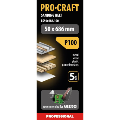 Стрічка шліфувальна Procraft LS50x686.100 (5 шт)