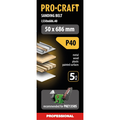 Стрічка шліфувальна Procraft LS50x686.40 (5 шт)